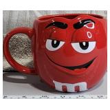 M and M Red Mug 3D Collectible Coffee Cup