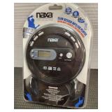 New NAXA Slim Design CD/MP3 Player W/Headphones