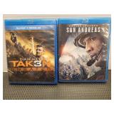 Taken 3 & San Andreas  Blue Ray Movies