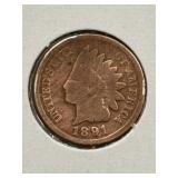 1891 Indian Head Penny