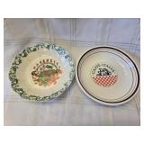 2 Italian Ceramic Pasta Bowls