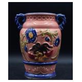 Vintage Pink Ceramic Japan Double Handle Vase