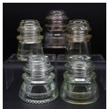 Antique Glass Hemingway Insulators