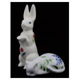 Dansk & Elpa Porcelain Bunny & Cat