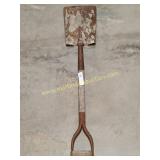 Flat Edge Short Shovel, Wood Handle, 40"