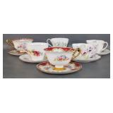 (6) Shelley Cups and Saucers