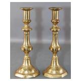 Pair of Victorian Brass Candlesticks