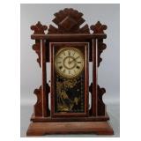 Walnut Cased Gingerbread Clock