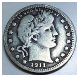 1911 Barber Quarter