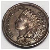 1864 Bronze Indian Head Penny High Grade