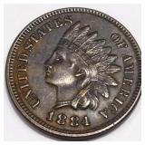 1884 Indian Head Penny High Grade