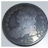 1828 Capped Bust Half Dollar