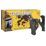 NEW Grease Monkey Nitrile 8mil Gloves, 50/box XL