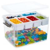$65 32QT Storage Box with Removable Tray