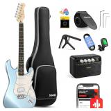 New $270 Donner Electric Guitar Met Ice Blue