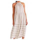 MISSING $170 (M) Cream Striped Dress