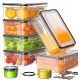 NEW $30 8PC Airtight Food Storage Containers w/Lid