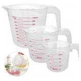 NEW 4pc Plastic Measuring Cups Set