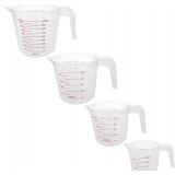 NEW 4pk Plastic Measuring Cups