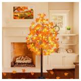 NEW $40 4FT Lighted Maple Tree Indoor