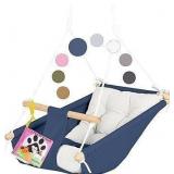 $100 Canvas Kids Swing, Blue