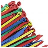 NEW 350PK Nylon Zip Tie Cables- Assorted Sizes