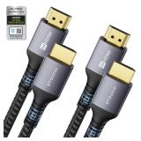 NEW 2PK 10FT 8K HDMI Cables High Speed