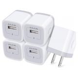 NEW 5PK Fast USB Wall Plug Chargers