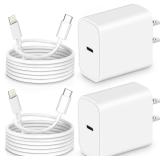 2 Pack Type C to Lightning Cable w/ Blocks