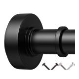 NEW $50 Black Shower Curtain Rods, 43-72 Inches