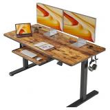 NEW $238 Electric Standing Desk with Keyboard Tray