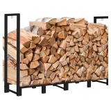 NEW $93 KOUTEMIE 8Ft Outdoor Firewood Rack