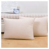 Throw Pillow Covers 19.5X11.5inch beige