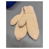 Wool Mitts Medium Beige