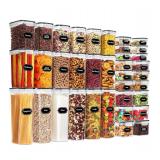 NEW $81 36 Pack Airtight Food Storage Containers