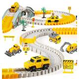 NEW $35 260PK Construction Race Tracks for Kids