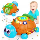 NEW $67 Infant Crawling Turtle Learning Toy, Music