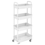 NEW $52 UDEAR 4-Tier Kitchen Rolling Utility Cart