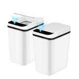 NEW $46 2 Pack Automatic Trash Can -3.1 Gal