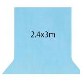 2.4x3m Blue Plain Cloth Backdrop