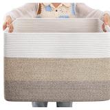 $45 OIAHOMY Large Cotton Rope Basket