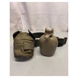 Army Water Canteen With Pistol Belt