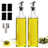 NEW 17 oz Olive Oil Dispenser Oil Bottles, 2 Pack