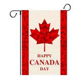 Happy Canada Day Garden Flag Maple Leaf