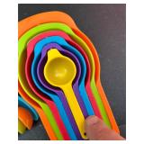 Colourful Measuring cups and spoons