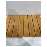 NEW $65 Bamboo Bath Mat