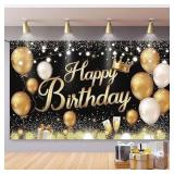 NEW Happy Birthday Decorations Backdrop