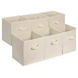 NEW $36 Collapsible Fabric Storage Bins 6PK