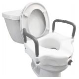 NEW $82 (4.5") Raised Toilet Seat with Arms