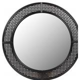 $155 TruuDesign Boho Large Round Decorative Mirror